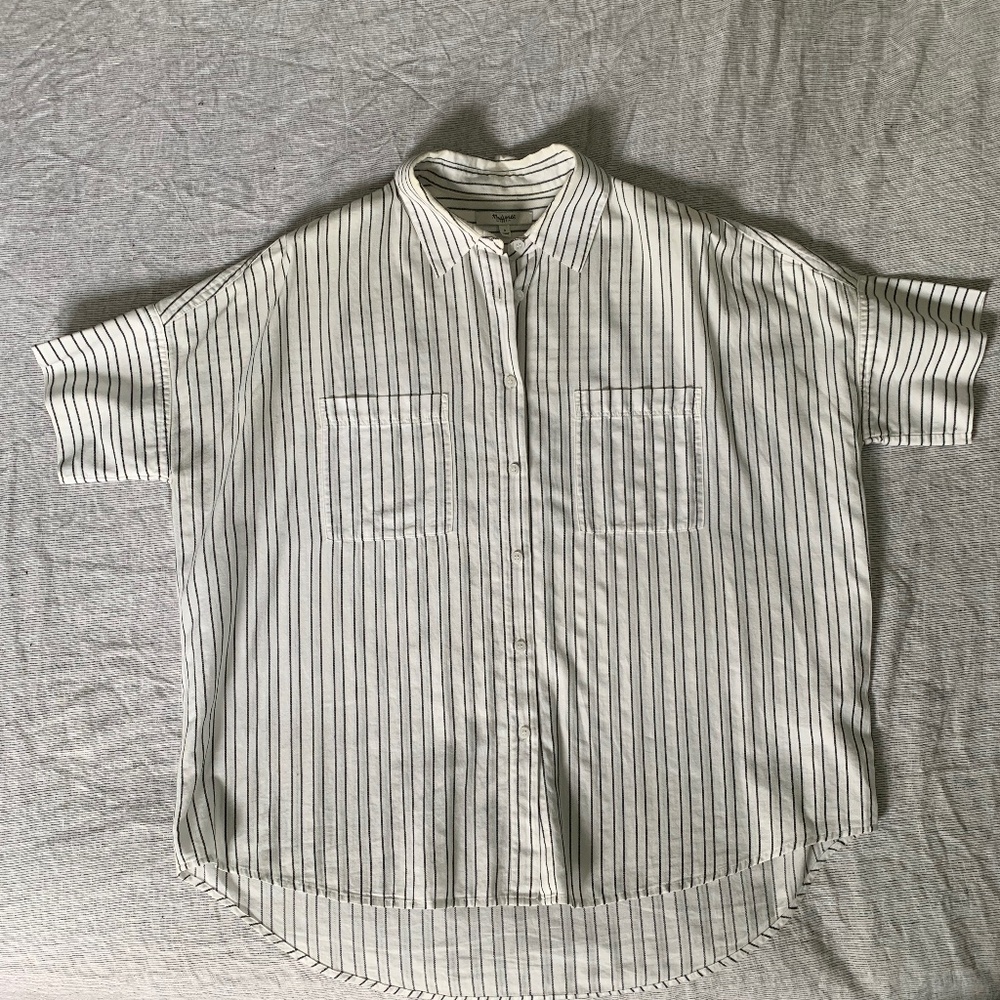 Madewell Oversized Stripe Button Up